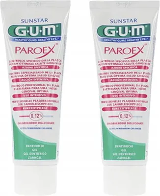 Produktbild von Gum | Zahnpasta - Zahnpasta Paroex 0,12% - 75 Ml - Chlorhexidin - Zahnfleischpflege - Antibakteriell - Frischer Atem
