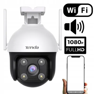 Produktbild von Tenda TD9640 Drehbare WLAN Full HD Außen IP Kamera mit Nachtsicht