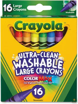 Obrázok produktu pre Crayola | Umývateľné voskové pastelky - 16 farieb - Farebné voskové pastelky - Maliarske potreby pre deti