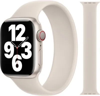 Produktbild von Original Apple Solo Loop Armband 42/44/45mm Größe 10 Starlight