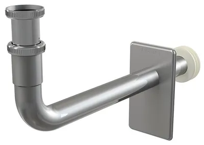 Immagine prodotto di alcadrain Röhrengeruchverschluss für Waschbecken DN32 mit einer Überwurfmutter 5/4", Metall