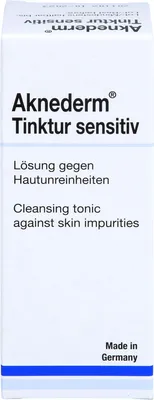 Obrázok produktu pre Aknederm tinktúra citlivý roztok proti nečistotám pleti, 50 ml roztok