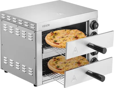 Zdjęcie produktu dla Piec do pizzy elektryczny 30cm 1700W 50-350°C timer  360° grzanie 4 grzałki