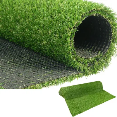 Kunstgras 20 mm, 1 m x 4 m, hohe Dichte, realistisch, für Innen und Außen