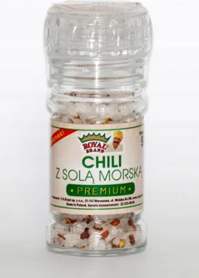 Produktbild von Meersalz Mit Chili - Wiederverwendbare Mühle 90G