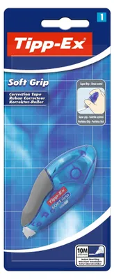 Produktbild von TIPP-EX Soft grip, Blau, 10 m, 4,2 mm, 80 mm, 197 mm, Sichtverpackung