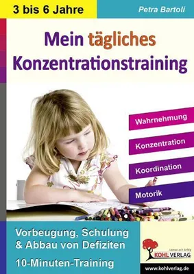 Immagine prodotto di Mein tägliches Konzentrationstraining Kindergarten & Vorschule. Bis zu 10 Minuten täglich