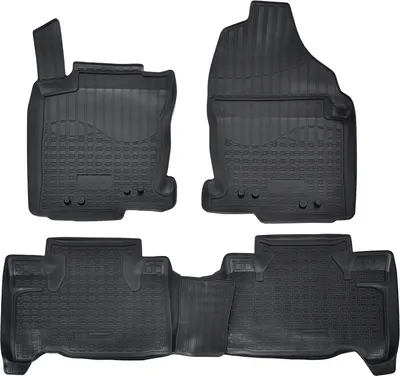 Image de Tapis De Sol En Caoutchouc TPE Pour Lexus NX 2014-2021 4pcs, Système de Fixation Bord Haut Noir Antidérapant Toutes Saisons