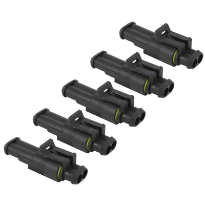 Image de Connecteur automobile,Connecteur étanche pour voiture,Kit de connecteur à 2 broches,Kit de prise pour fil électrique,Connecteur étanche pour fil électrique pour voiture