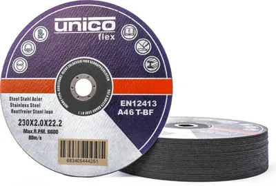 Produktbild von 25 Stück Trennscheiben 230 mm Flexscheiben Inox Edelstahl Metall 2mm Extradünn