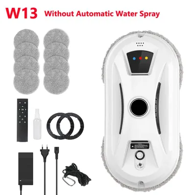 Obrázek produktu pro Inteligentní robot na mytí oken - W13 - 5600 Pa - Elektrický čistič oken - 10 hadříků na čištění - 220–240 V