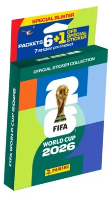 Produktbild von FIFA World Cup 2026 Sticker Eco Blister – 6 Tüten Sammelsticker Pack