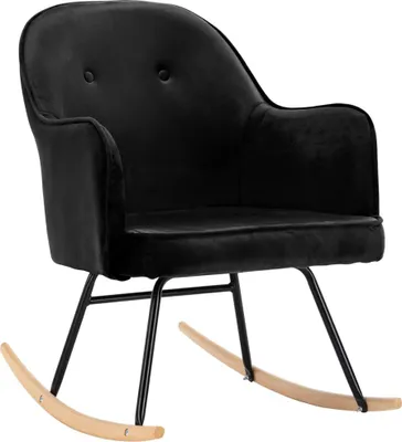 Obrázok produktu pre hojdacie kreslo vidaXL Black Velvet