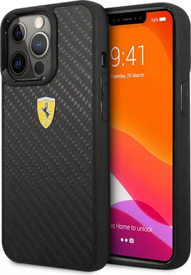 Image de Ferrari Fehcp13Lfcabk Iphone 13 Pro / 136,1 Czarny/Black Hardcase On Track Real Carbon