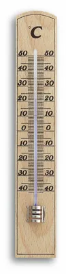 Produktbild von Zimmerthermometer analog aus Buche, 12.1004, TFA Dostmann