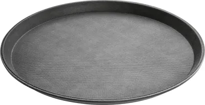 Produktbild von APS-Germany 00548, Butler- Serviertablett, Rund, Kunststoff, Schwarz, 355 mm, 355 mm