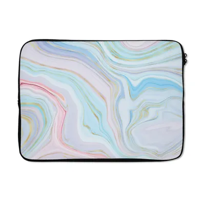 Produktbild von MuchoWow® Laptop Hülle 13 Zoll Marmor - Pastell - Muster - Abstrakt Laptoptasche - Laptophülle - Sleeve - Rundumschutz