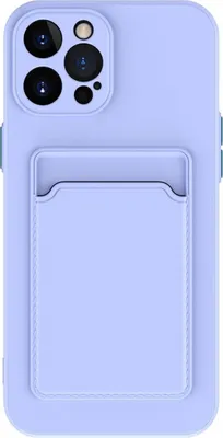 Image de Coque de protection pour iPhone 12, 13, 14, 15 Plus, Pro Max, avec porte-cartes, couleur : lavande. Modèle : Apple iPhone 15