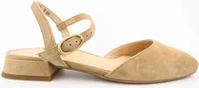 Produktbild von Paul Green Samtziege dakar Damen Slingpumps in Beige, Größe 7