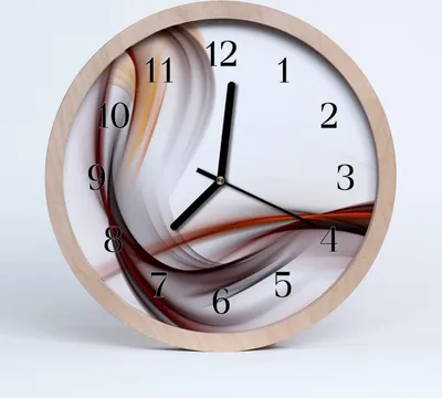 Produktbild von Holzuhr 20fi cm wanduhr - Abstrakte Kunst