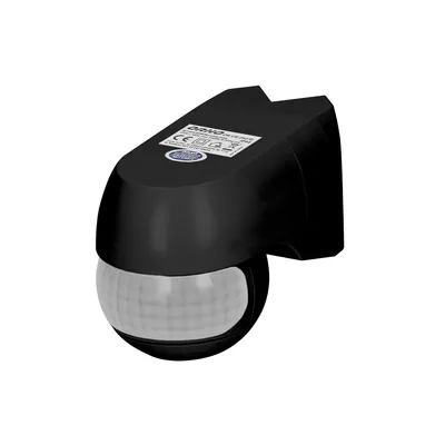 Zdjęcie produktu dla ORNO | Czujnik ruchu LED PIR - Czarny - IP44 - 220° kąt widzenia - Automatyczna kontrola światła