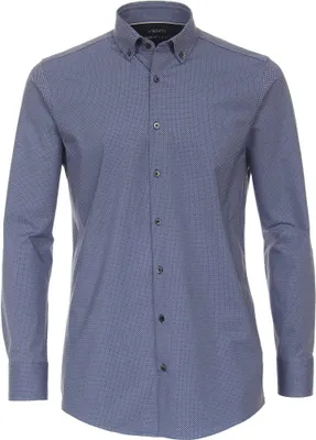 Produktbild von Venti - Modern Fit - Herren Langarm Hemd Jerseyflex (123963900), Größe:45, Farbe:Blau (101)
