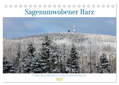 Produktbild von Sagenumwobener Harz (Tischkalender 2027 DIN A5 quer), CALVENDO Monatskalender