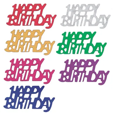 Zdjęcie produktu dla Papstar Deko-Streuschmuck Happy Birthday 15g