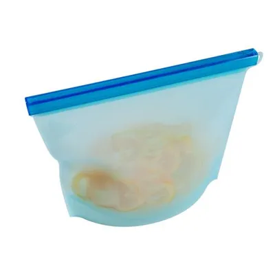 Obrázok produktu pre mixcover opakovane použiteľné vrecko zo silikónu s uzáverom, nepriepustné, udržateľné, bez BPA, 1500 ml