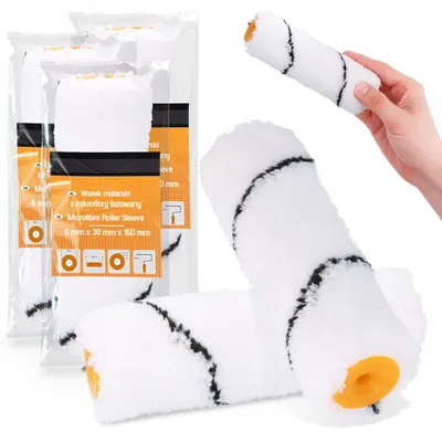 Obrázek produktu pro TRCR Váleček malířský z mikrovlákna 15 cm, 3 ks, hladký povrch