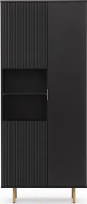 Produktbild von Marmex Möbel Mehrzweckregal NUBIA 05 schwarz großes Regal Stauraumregal modern