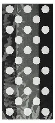 Produktbild von Geschenktüte 12x28cm/20St. Dots Schwarz