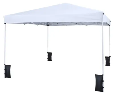 Immagine prodotto di Padiglione pieghevole regolabile 290x290 cm, bianco, con accessori