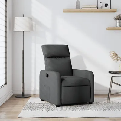 Produktbild von Design Relaxsessel Dunkelgrau Stoff, Klassische Sessel 2024 Neu