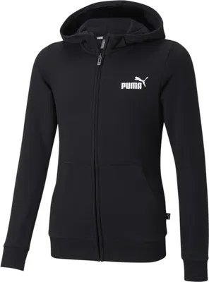 Produktbild von ESS Small Logo Full-Zip Hoodie TR G PUMA BLACK PUMA BLACK 140