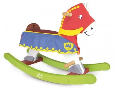 Image de Cheval a bascule en bois perceval - vilac - 1108 - jouet 1er age