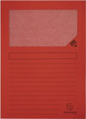 Produktbild von EXACOMPTA Sichtmappe FOREVER DIN A4 130 g/qm rot 100 Sichtmappen