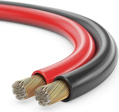 Produktbild von conecto 50m Lautsprecherkabel Lautsprecher Boxen Kabel 2x0,75mm² CCA rot/schwarz