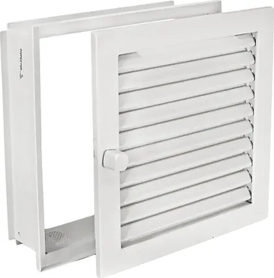 Produktbild von Warmluftgitter WGPB 2323 W Putzbündig Weiss 230 x 230mm Zuluft Abluftgitter
