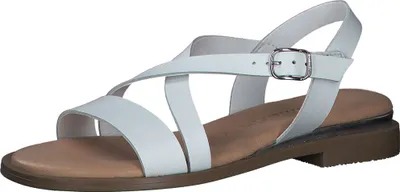 Produktbild von Tamaris Damen Sandale Leder breite gekreuzte Riemen 1-28111-42, Größe:39 EU, Farbe:Weiß