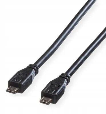 Produktbild von ROLINE USB 2.0 Kabel Micro-A auf Micro-B 1,8m Schwarz