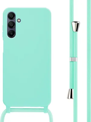 Obrázok produktu pre imoshion Silikónové puzdro so šnúrou pre Samsung Galaxy A15 (5G/4G) - Mätovo zelené
