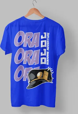 Produktbild von Pánské tričko z organické bavlny Jo Jo Bizarre Adventure Ora Ora Anime Street