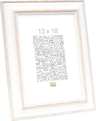 Produktbild von Deknudt Holzfotorahmen, weiß-beige
