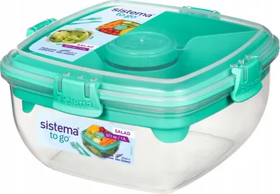 Zdjęcie produktu dla sistema Lunchbox Salad TO GO 1,1 l mint