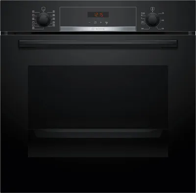 Zdjęcie produktu dla Bosch Serie 4 HBA574BB3, Średni, Kuchenka elektryczna, 71 l, 3600 W, 71 l, Napędzana wentylatorem