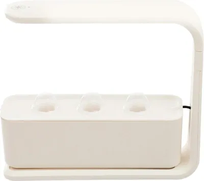 Produktbild von Hydroponischer Kräutergarten - Indoor Pflanzgefäß - 15 W LED Pflanzenlampe - Für Küchenfensterbank - Kräuteranzucht - Weiß