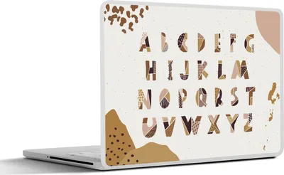 Produktbild von MuchoWow® Laptop Aufkleber Sticker Cover Sprichwörter - Alphabet - Zitate - Kinder - Baby - Jungen - Mädchen 25x18 cm - Laptop-Deko