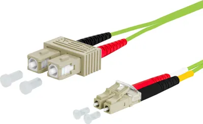 Image de Câble patch METZ CONNECT OpDAT, SC-D/LC-D OM5, 1 m