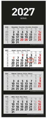 Produktbild von herlitz 4-Monats-Wandkalender 2026